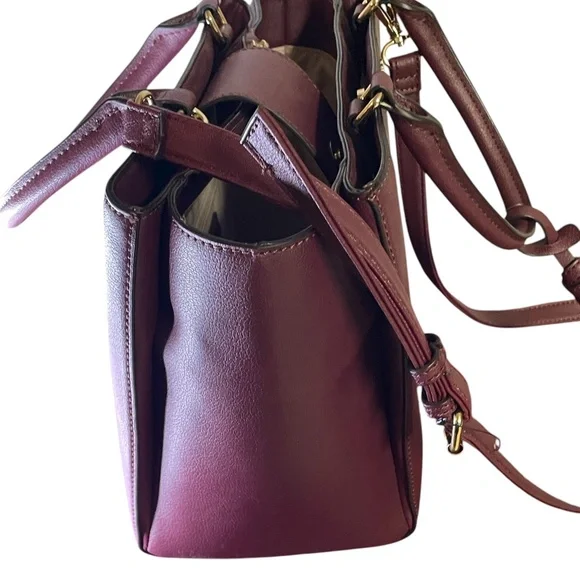 Nine West Burgundy Purse / Hand Bag - Picture 8 of 14